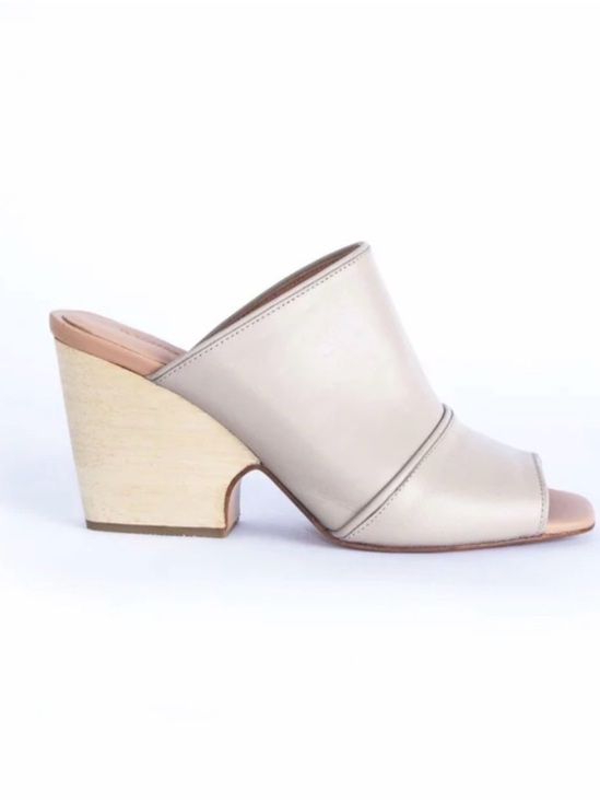 Rachel Comey Shoes - Rachel Comey Dahl Leather Open-Toe Block Heel Mule Sandal